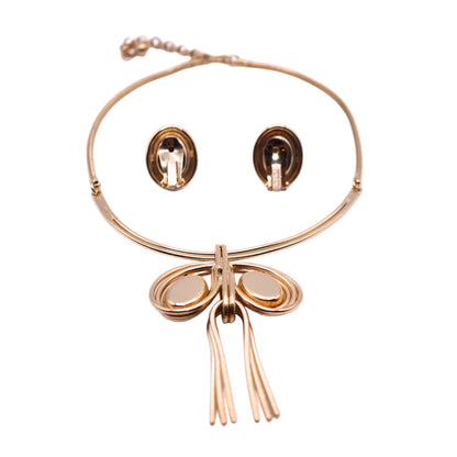 Vintage Bergere Sky-Blue Glass Parure