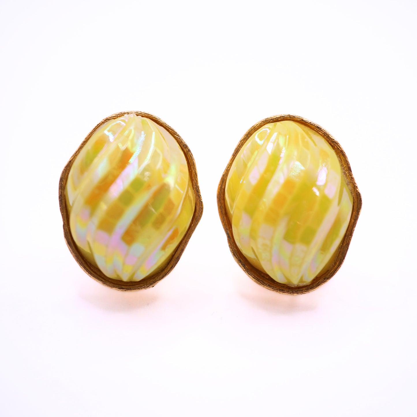 Vintage Deauville Yellow Aurora Borealis Parure