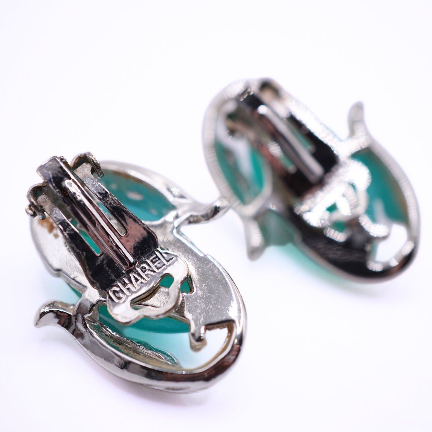 Vintage Signed Charel Jade Lucite Parure