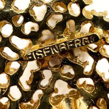 Vintage Eisenberg Ice Clear Rhinestone Christmas Tree Brooch