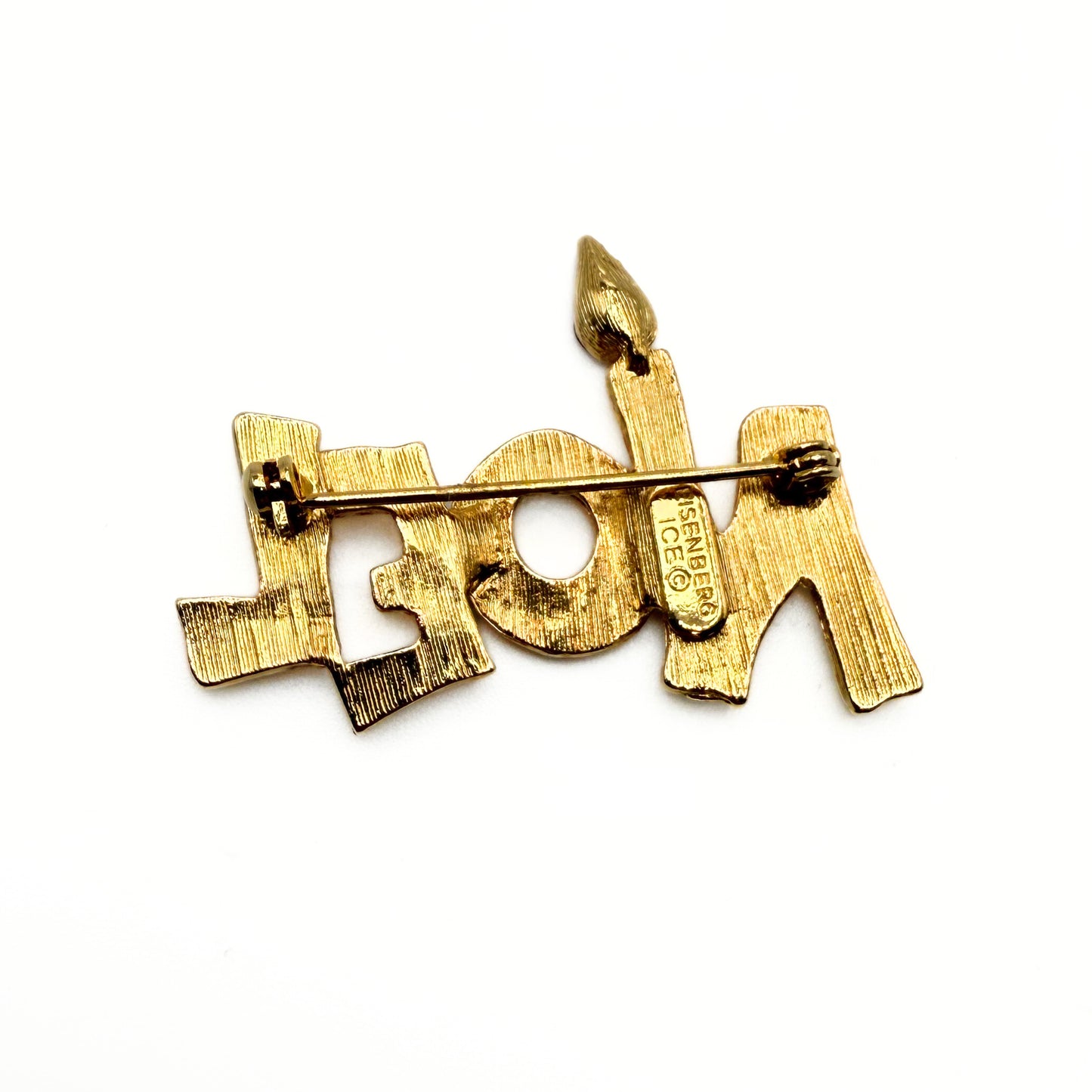 Vintage Eisenberg Ice “NOEL” Christmas Brooch
